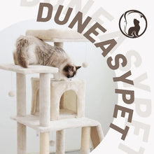 Load image into Gallery viewer, Indoor Cat Tree Tower 53&quot;: Multi-Level w/ Sisal Post, Condo, Hammock, Ball for Cats