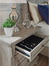 Load image into Gallery viewer, Signature Modern Traditional 2 Drawer Nightstand, Light Gray Bedroom Furniture