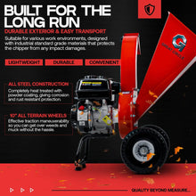 Load image into Gallery viewer, Ultra Duty Mini Wood Chipper Shredder Mulcher Gas Powered 7 HP 3&quot; Inch Capacity