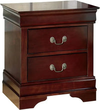 Load image into Gallery viewer, Traditional Dark Brown 2 Drawer Nightstand - Classic Bedroom Furniture