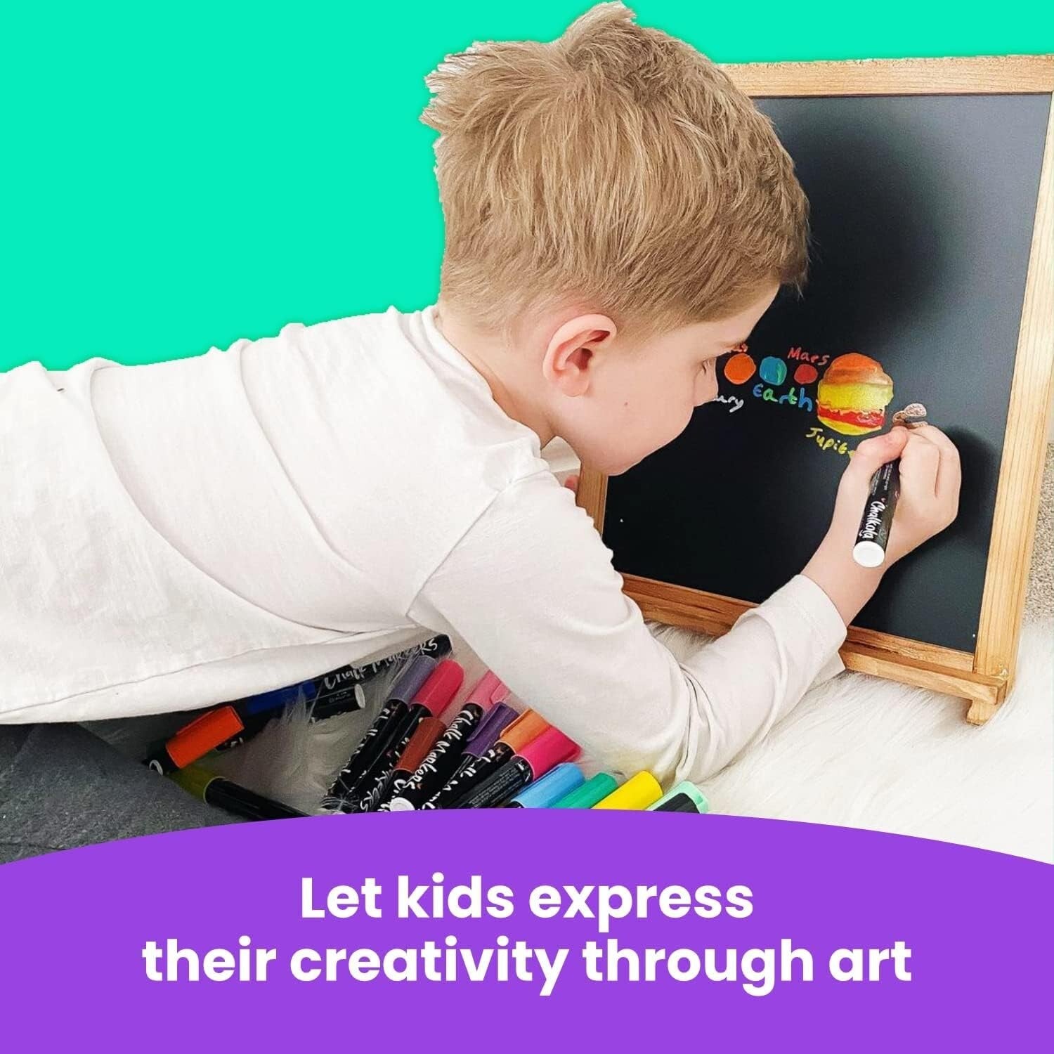 Versatile 40-Pack Liquid Fine Tip Chalk Pens for All Non-Porous Surfaces