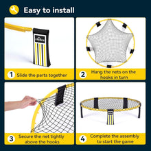 Load image into Gallery viewer, Versatile Outdoor Roundnet Ball Game with 3 Balls - Perfect for Gatherings!