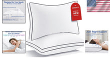 Load image into Gallery viewer, Cool &amp; Fluffy King Size Down Alternative Pillows - 2 Pack for All Sleepers