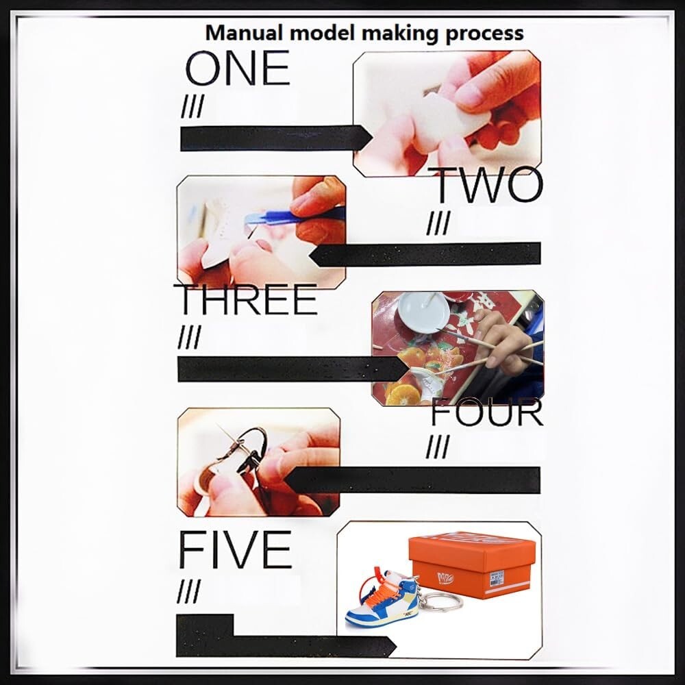 3D Mini Sneaker Keychain - Realistic Gift for Sneaker Lovers and Trendsetters