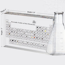 Load image into Gallery viewer, Large Acrylic Periodic Table with Real Elements - Unique Gift for Science Lovers
