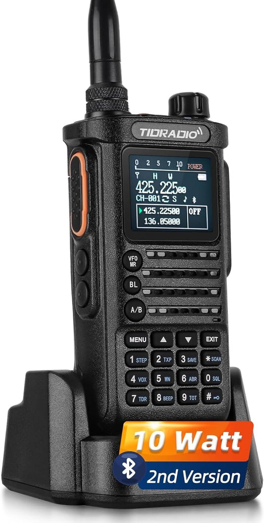 Advanced 2nd Gen Ham Radio with Wireless Programming, Dual Band & LCD Screen