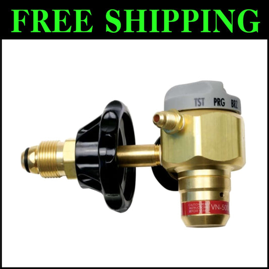 500 PSI Brass Nitrogen Regulator with Easy-Read Flowmeter for Professionals