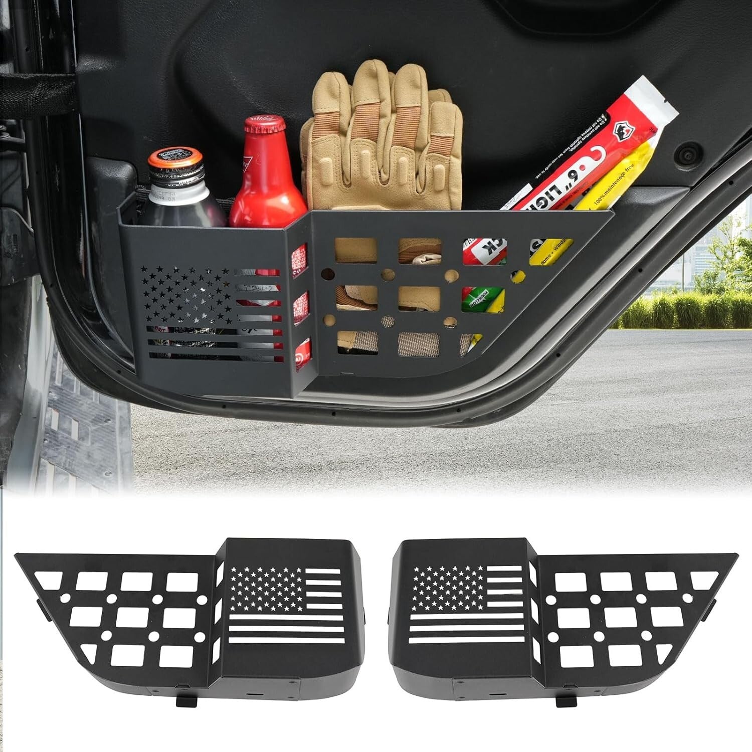 Upgrade Your Jeep: Molle Panel Rear Door Storage Box for Wrangler JL (2018-2024)