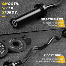 Load image into Gallery viewer, Comfortable Curve EZ Curl Bar: 4ft/4.9ft/6ft - Perfect for Curls, Squats &amp; More