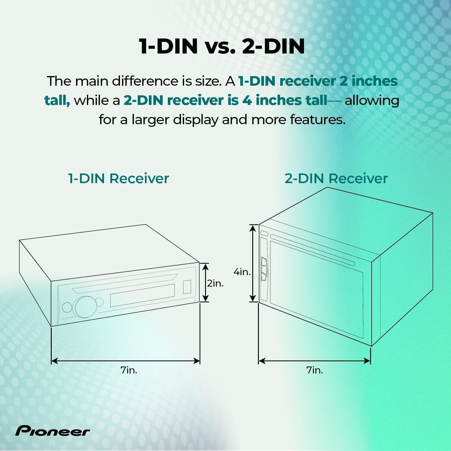 Mechless 50W Bluetooth Car Stereo with Hands-Free Calling & USB Media Options