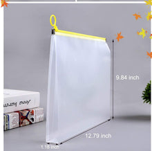 Load image into Gallery viewer, Clear Zipper Envelopes 9.8 x 12.7 Inches - 24 Pack for School &amp; Office Use