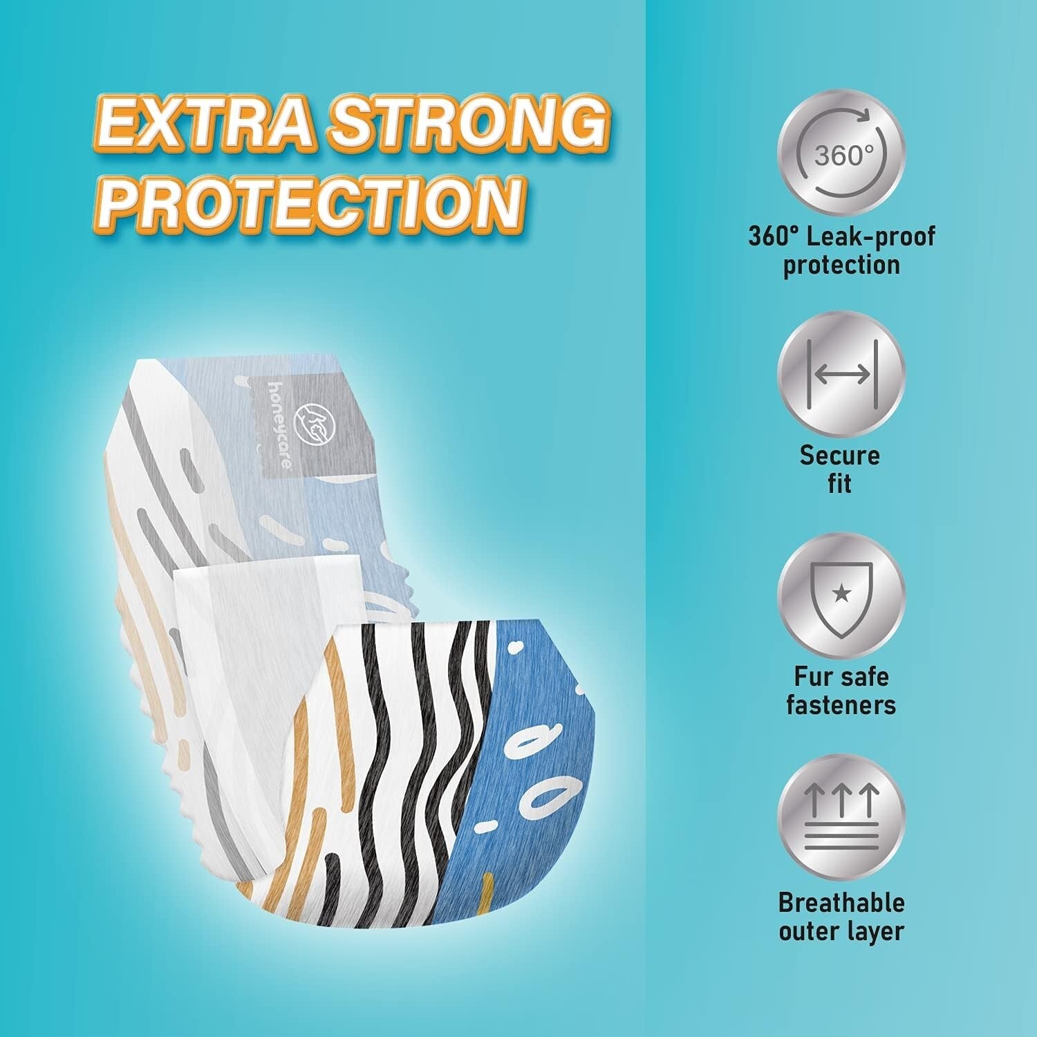 Comfortable Disposable Male Dog Diapers - Small Size, Ideal for Incontinence