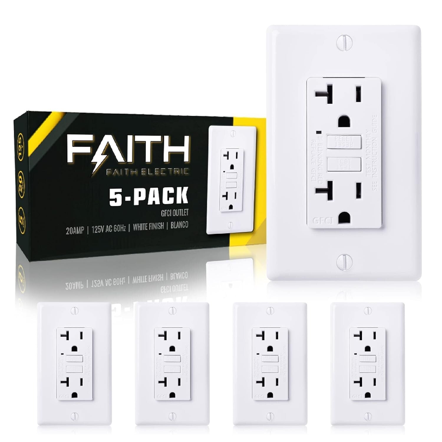 GFI Duplex Receptacles with LED Indicator - Non-Tamper-Resistant Safety Solution