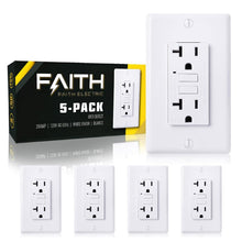Load image into Gallery viewer, GFI Duplex Receptacles with LED Indicator - Non-Tamper-Resistant Safety Solution