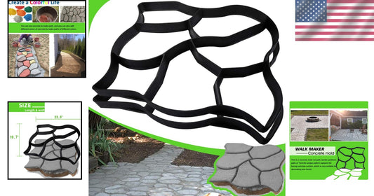 Easy-to-Use Oversized Pathway Molds - 2-Pack Stepping Stone Paving Solution