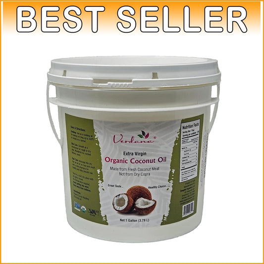 Large 1 Gallon Extra Virgin Coconut Oil - Healthy Cooking & Natural Skincare