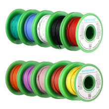 Load image into Gallery viewer, Ultra Flexible Silicone Wire Spool - 10 Colors, 50ft Each, High Temp Resistance