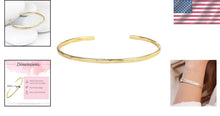 Load image into Gallery viewer, Elegant 14K Gold Fill Hammered Cuff Bracelet - Handmade Women's Jewelry