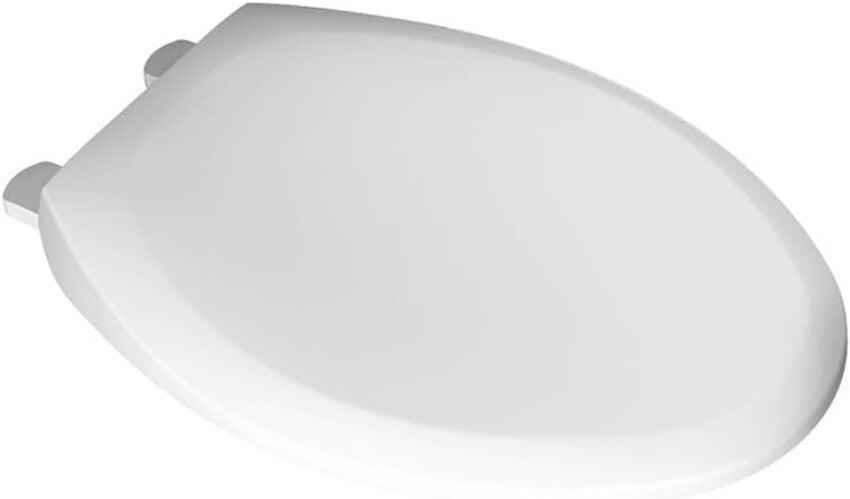 Champion Slow-Close Elongated Toilet Seat, White - Effortless Cleaning & Safety