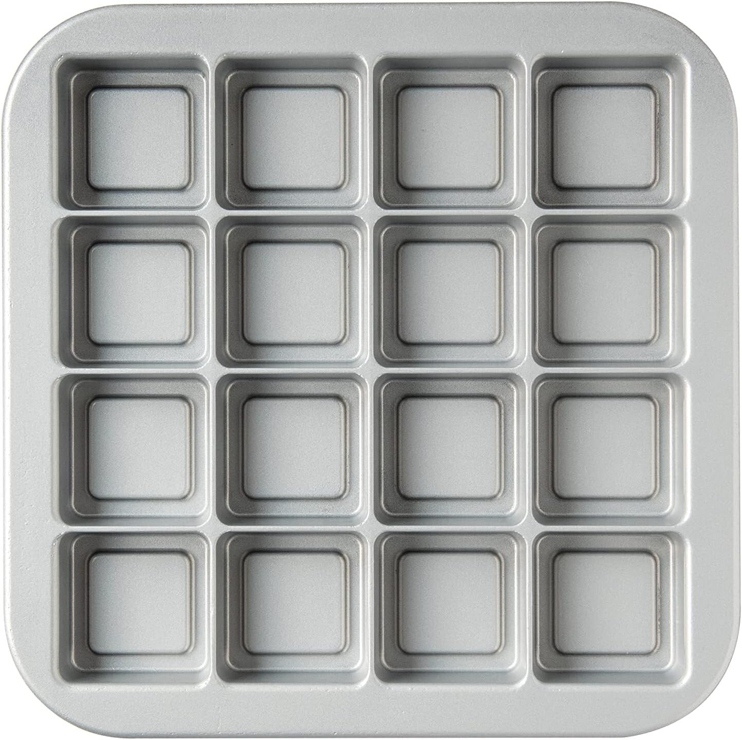 Aluminum Brownie Bites Pan - 16 Tasty Treats, Fudgy & Crispy Deliciousness