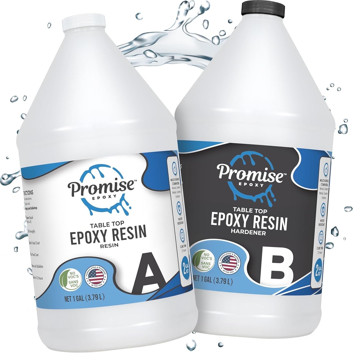 Durable Water-Resistant Epoxy Resin - 2 Gallons of Crystal Clear Perfection