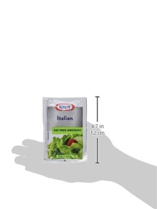 60 Single-Serve Packets of Kraft Fat-Free Italian Dressing - Great for Any Meal!