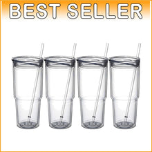 Load image into Gallery viewer, Durable 30oz Insulated Tumblers with Lids - Ideal for Cold Drinks, 4 Pack