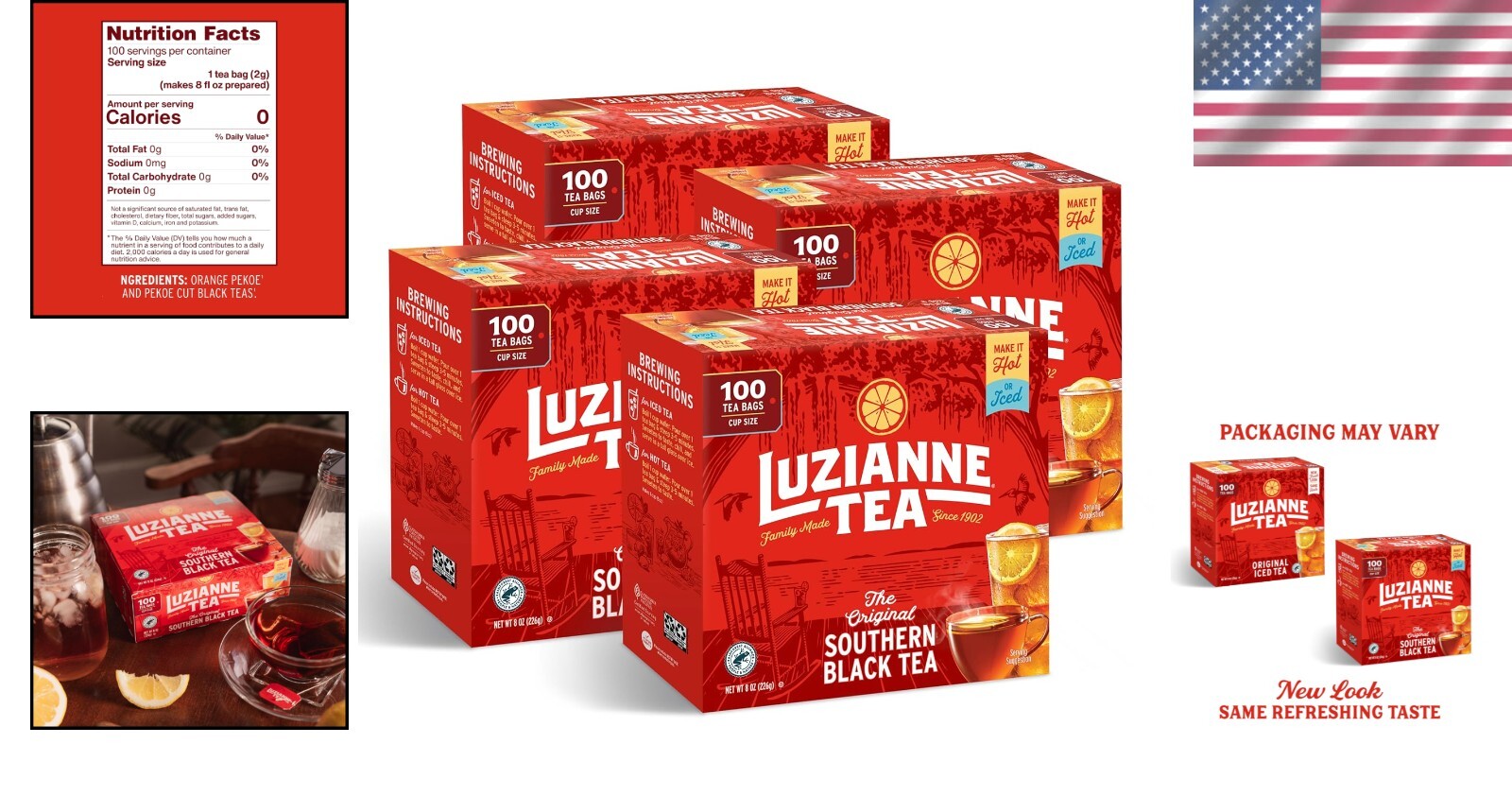 Authentic Southern Unsweetened Iced Tea Bags - 400 Total for Iced Tea Lovers