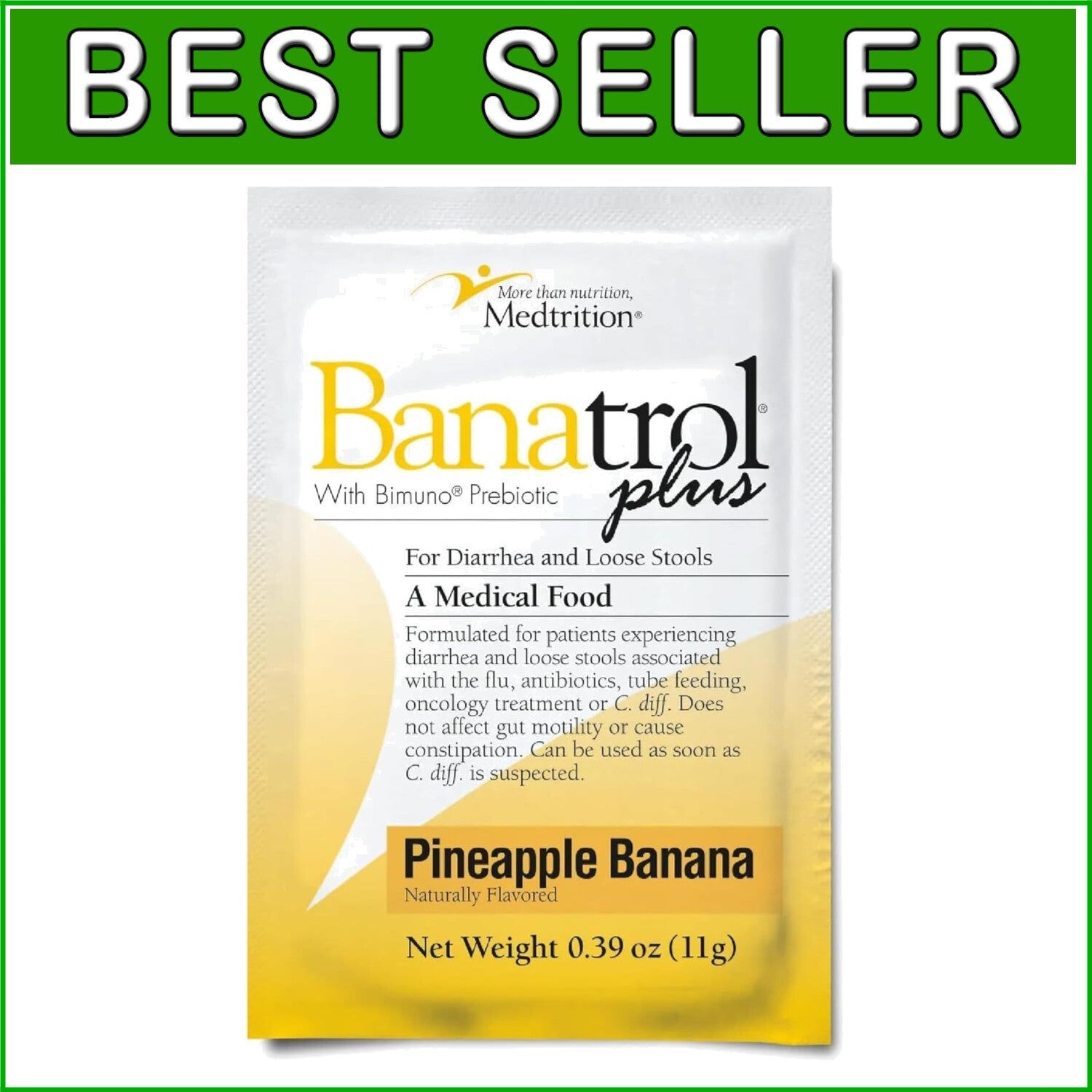 Clinically Proven Banatrol Plus – Non-Constipating Anti-Diarrheal, 25 Servings