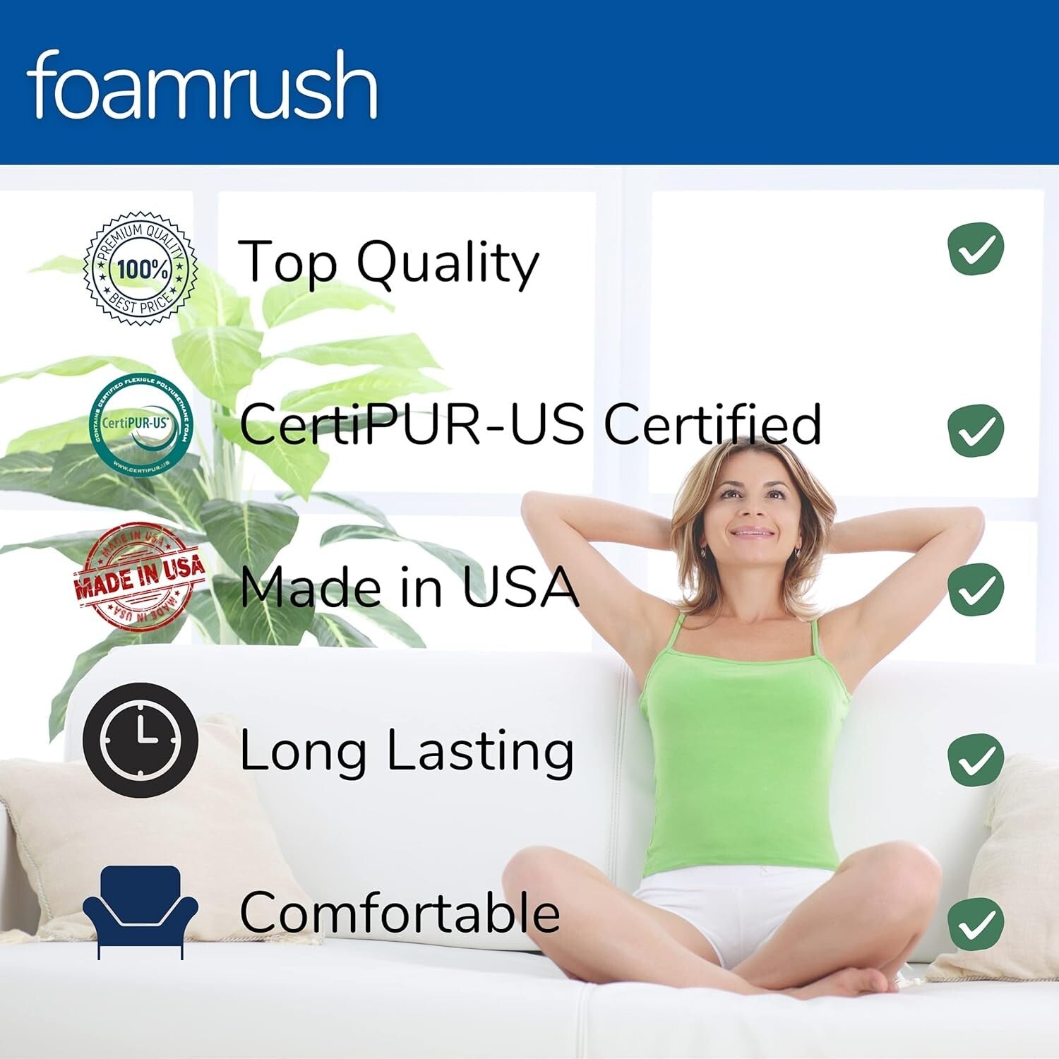 7-Inch Gel Memory Foam RV Mattress Replacement, 30" x 72" Medium Firm Comfort