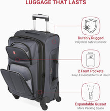 Load image into Gallery viewer, Versatile 21-Inch Softside Carry-On with Durable Design &amp; Organizational Pockets