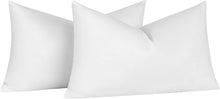 Load image into Gallery viewer, Set of 2 Luxurious 16x26 Feather &amp; Down Throw Pillow Inserts - Cotton White