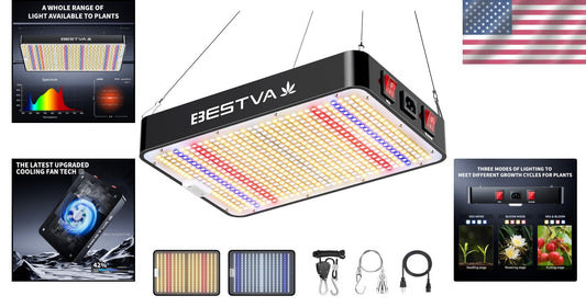 1000W Equivalent Full Spectrum LED Grow Light for Indoor Gardening & Hydroponics