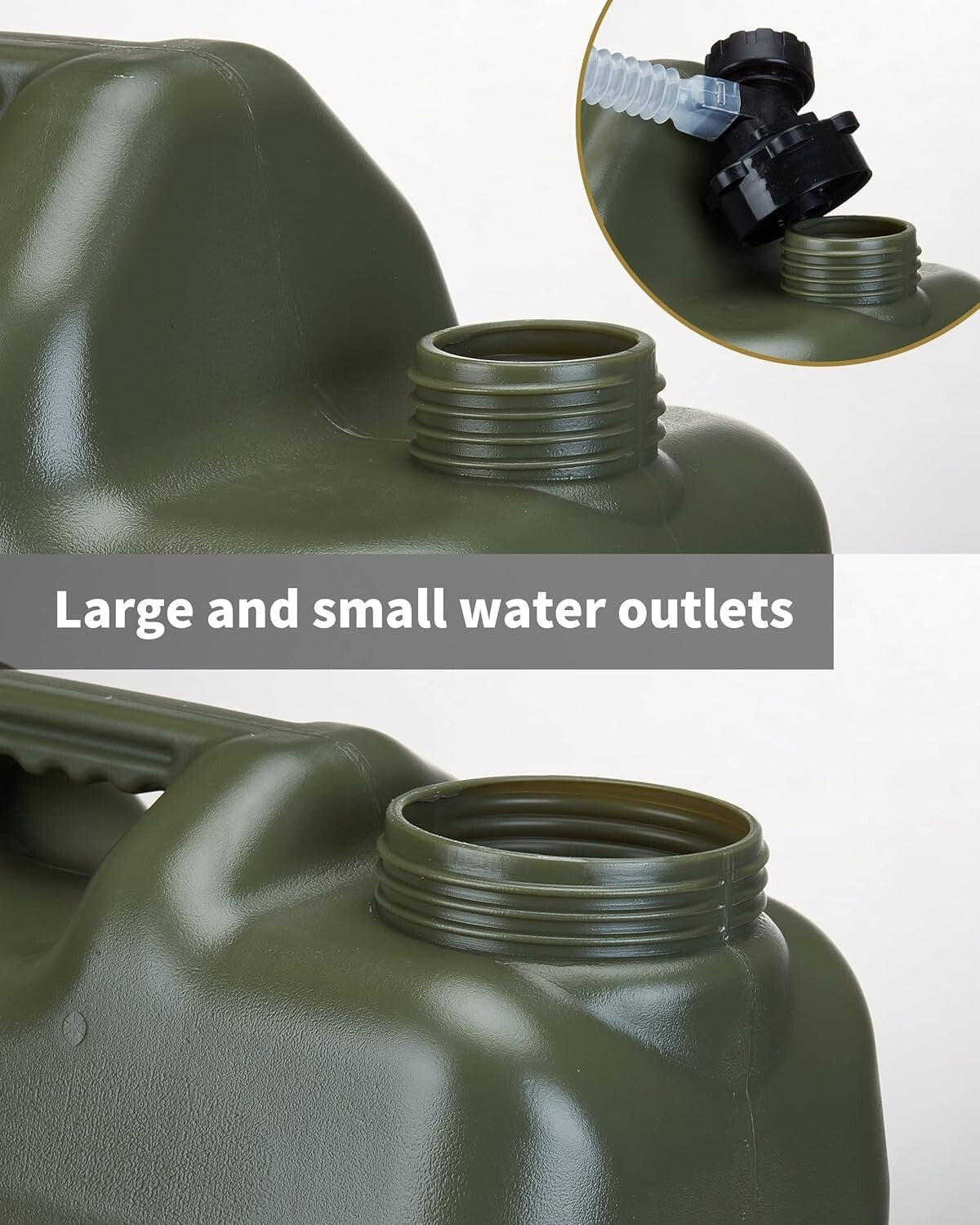 BPA-Free 5-Gallon Leak-Proof Water Container - Ideal for Overlanding & Hiking