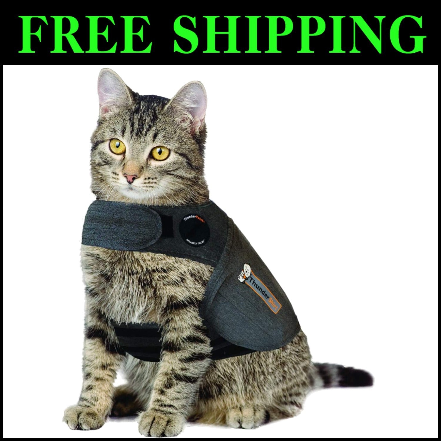 Gentle Pressure Cat Calming Vest - Medium Pet Anxiety Solution (9-13 lbs)