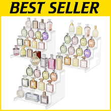 Load image into Gallery viewer, 12-Inch Clear Plastic Display Stand - Tool-Free Assembly for Organizing &amp; Decor