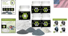 Load image into Gallery viewer, Complete Rock Tumbling Media Grit Kit with Premium Filler Pellets - USA Made