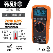 Load image into Gallery viewer, Premium Digital Multimeter: 600V &amp; 10A Measurement with Safety Features Included