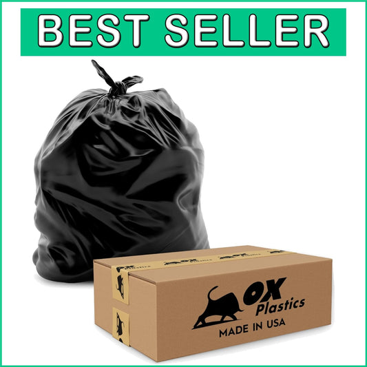 Durable 13 Gallon Trash Bags with Star-Seal Design - 200 Count Leak-Proof Pack