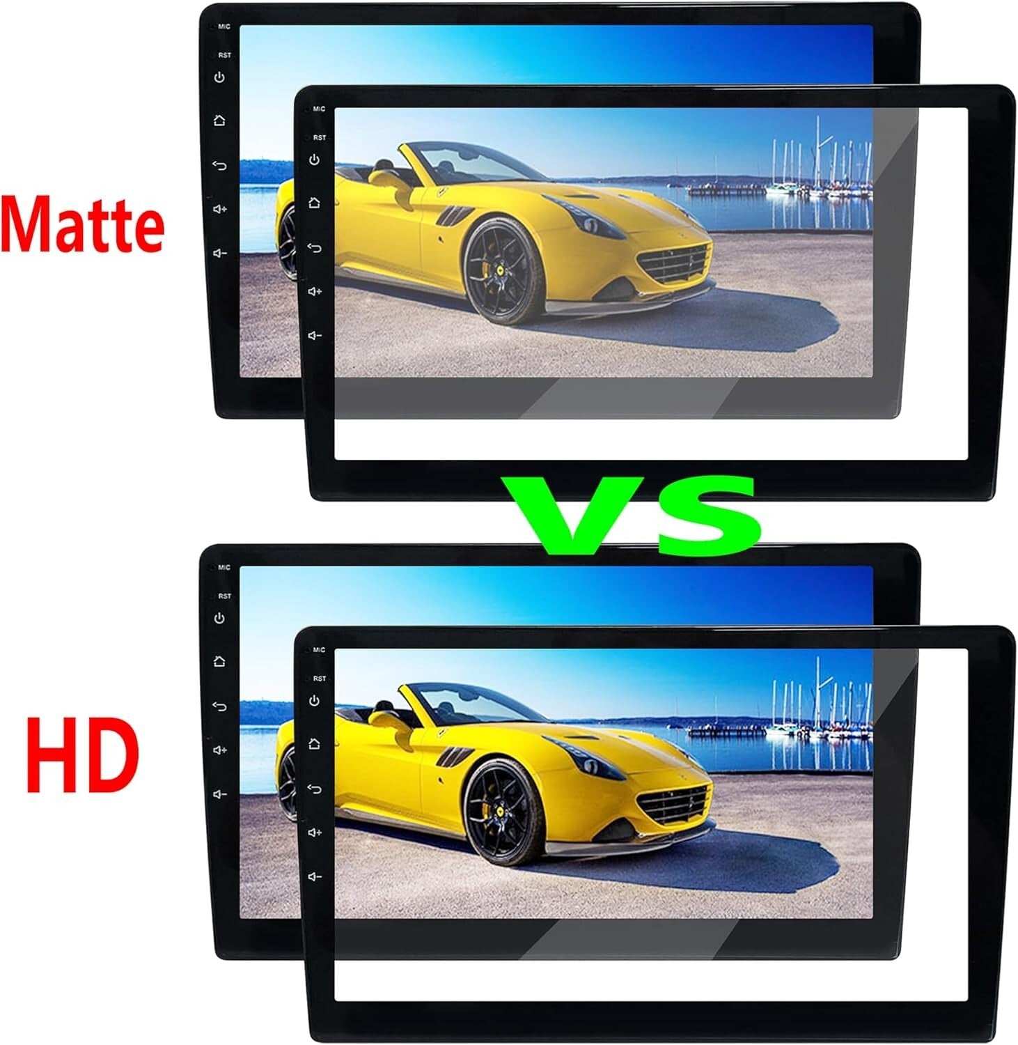 Durable Anti-Glare Screen Protector for 10.1" GPS Car Stereo - Enhanced Safety