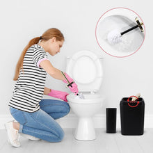 Load image into Gallery viewer, Modern Black and Gold Bathroom Accessory Set with Trash Can &amp; Toothbrush Holder
