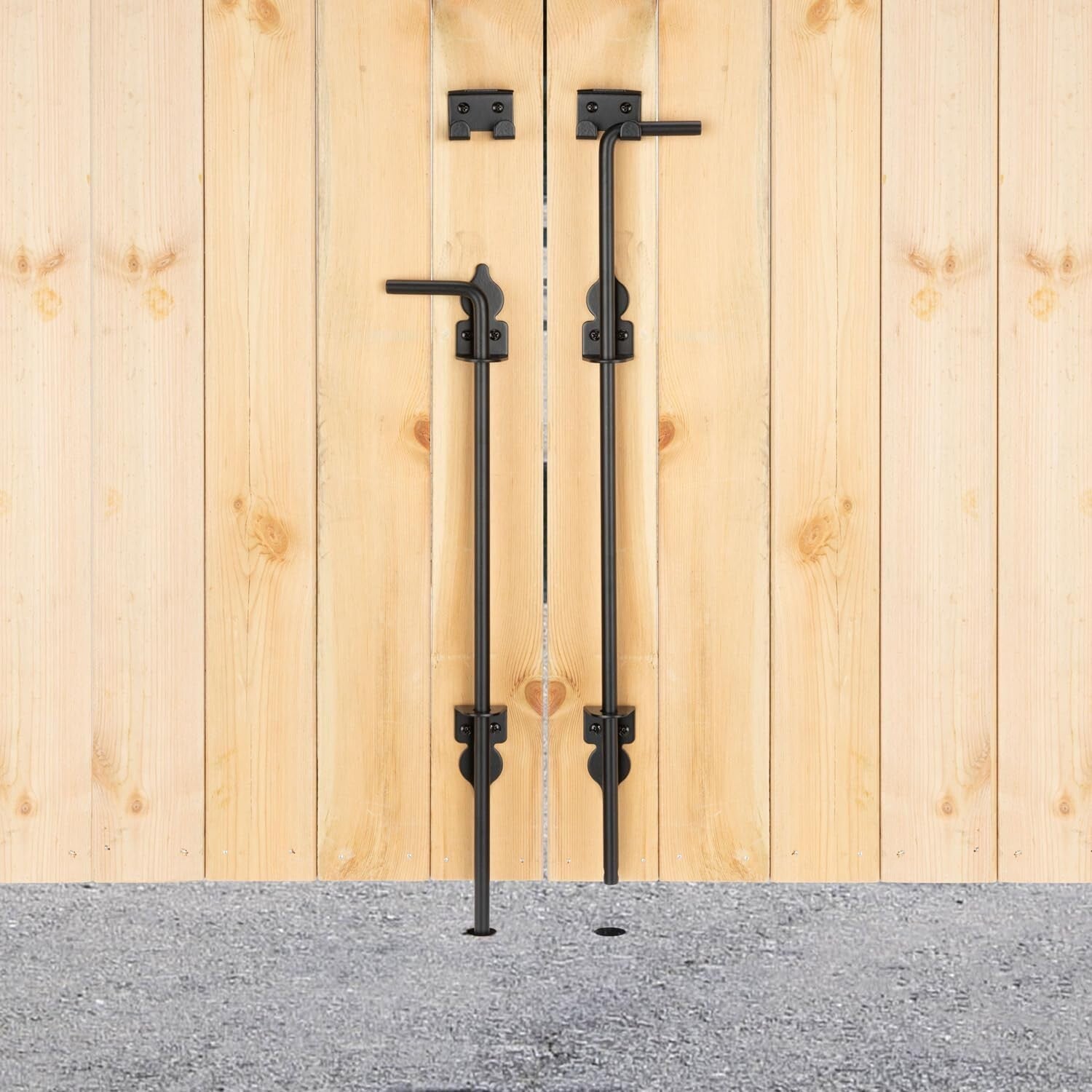 Durable 36" Cane Bolt with Powder Coating - Perfect for Gates & Fences, 2-Pack