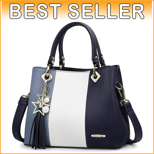 Elegant Women's Satchel - 8 Pockets, Quality PU Leather, Perfect for Gifting