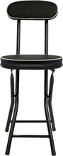 Load image into Gallery viewer, 12-Inch Padded Folding Stool with Metal Frame - Ideal for Indoor &amp; Outdoor