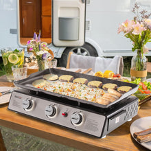 Load image into Gallery viewer, Portable Tabletop Gas Grill Griddle - 319 sq. in Cooking Area for Gatherings