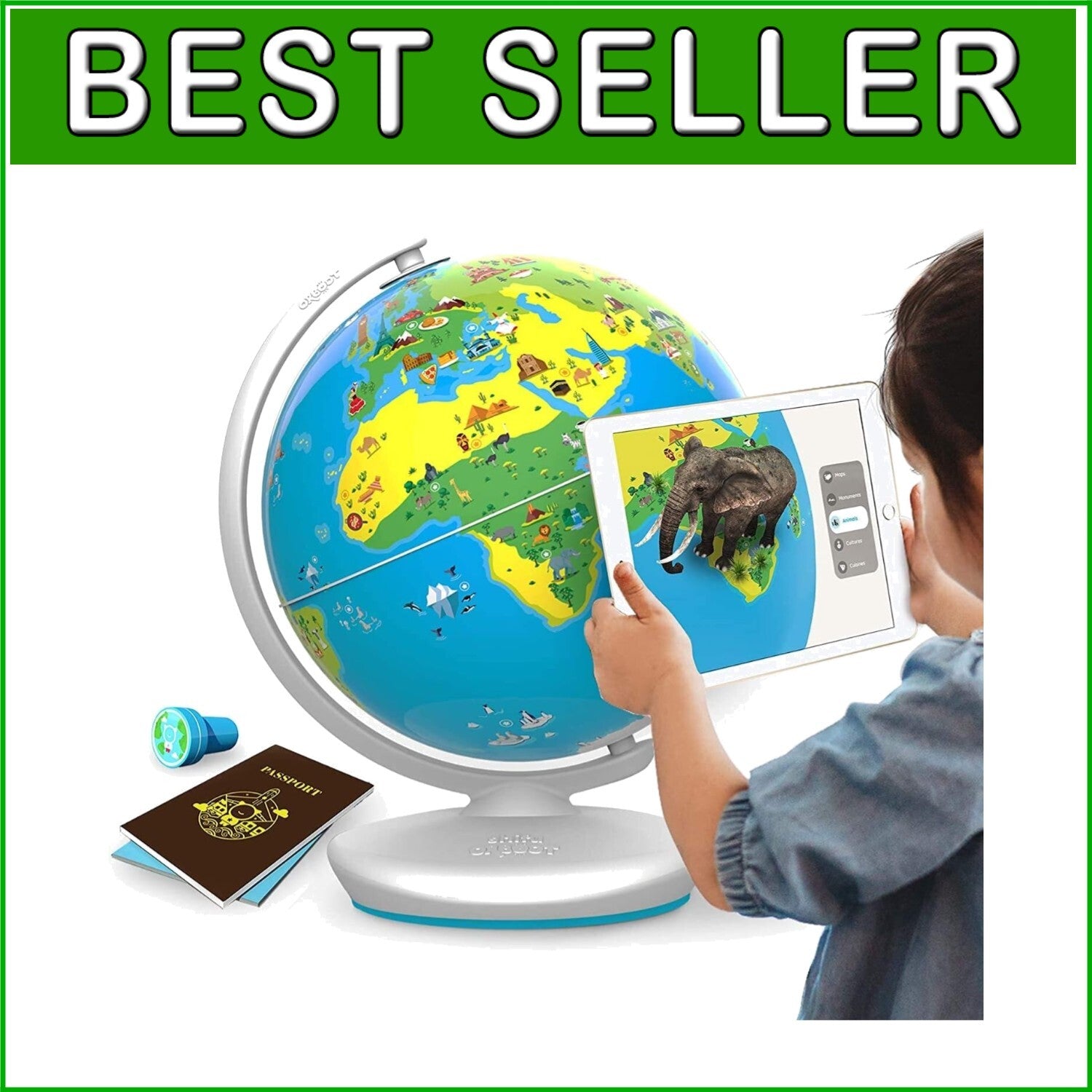 Augmented Reality Globe for Kids - Perfect Gift for Challenging Young Minds!