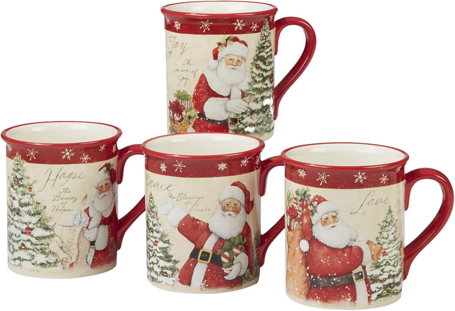 Enchanting 16-Piece Holiday Dinnerware Set by Susan Winget - Festive Table Decor