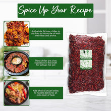 Load image into Gallery viewer, 5Lb Authentic Whole Dried Sichuan Chili Peppers - Medium Heat for Spicy Dishes