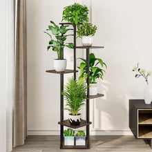 Load image into Gallery viewer, Modern 6-Tier Flower Shelf - Corner Metal Plant Stand for Various Sizes