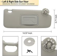 Load image into Gallery viewer, Grey Left &amp; Right Sun Visors for Chevy Cruze 2011-2019 - Easy Fit Replacement